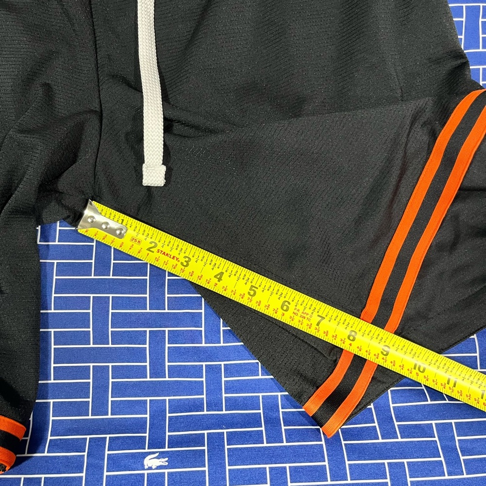 Nike WNBA Black and Orange Athletic Shorts with Striped Trim - Picture 5 of 5